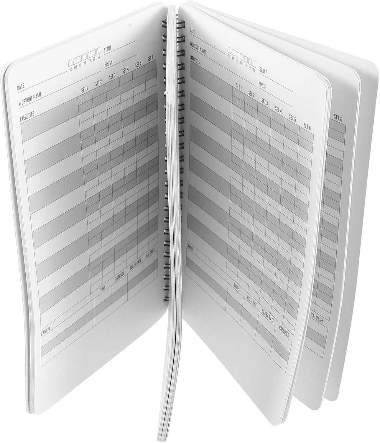 Fitness Planner Workout Log Book A5 Lined Notebook Exercise Record Journal for Home Exercise and Gym Accessories for Women