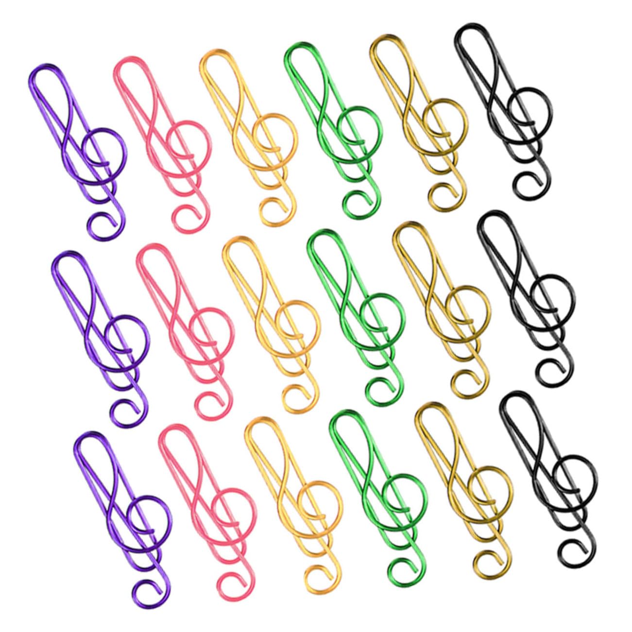 HOMSFOU 4 Set Fermagli Per Carta Musicali Colorati Metallo Per Ufficio E Scuola Clip Creative Per Documenti E Decorazioni 85 Pezzi*4