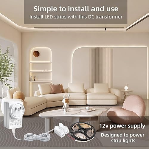Miniatura 8 de Adaptador de fuente de alimentación de 12 V, 2 A, convertidor de 24 W CACC de 100 V-240 V a 12 voltios y extremos de cable desnudo + terminales de