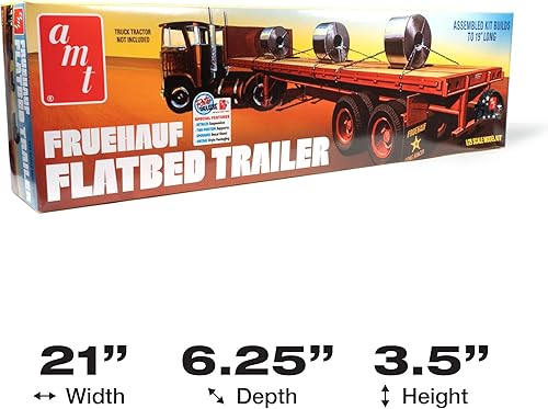 Miniatura 10 de AMT Fruehauf - Semirremolque de 40 pies (Miller Beer) a escala 125