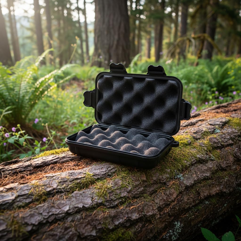 1PC Waterproof Survival Kit Box（No Tools Included）, Outdoor Portable Storage Container for Camping Gear, Emergency Supplies and Travel Essentials, Random Color