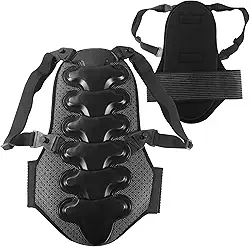 Cienfy Protetor de coluna traseira para adultos, equipamento de proteção antiqueda para snowboard, skate, patinação e esqui