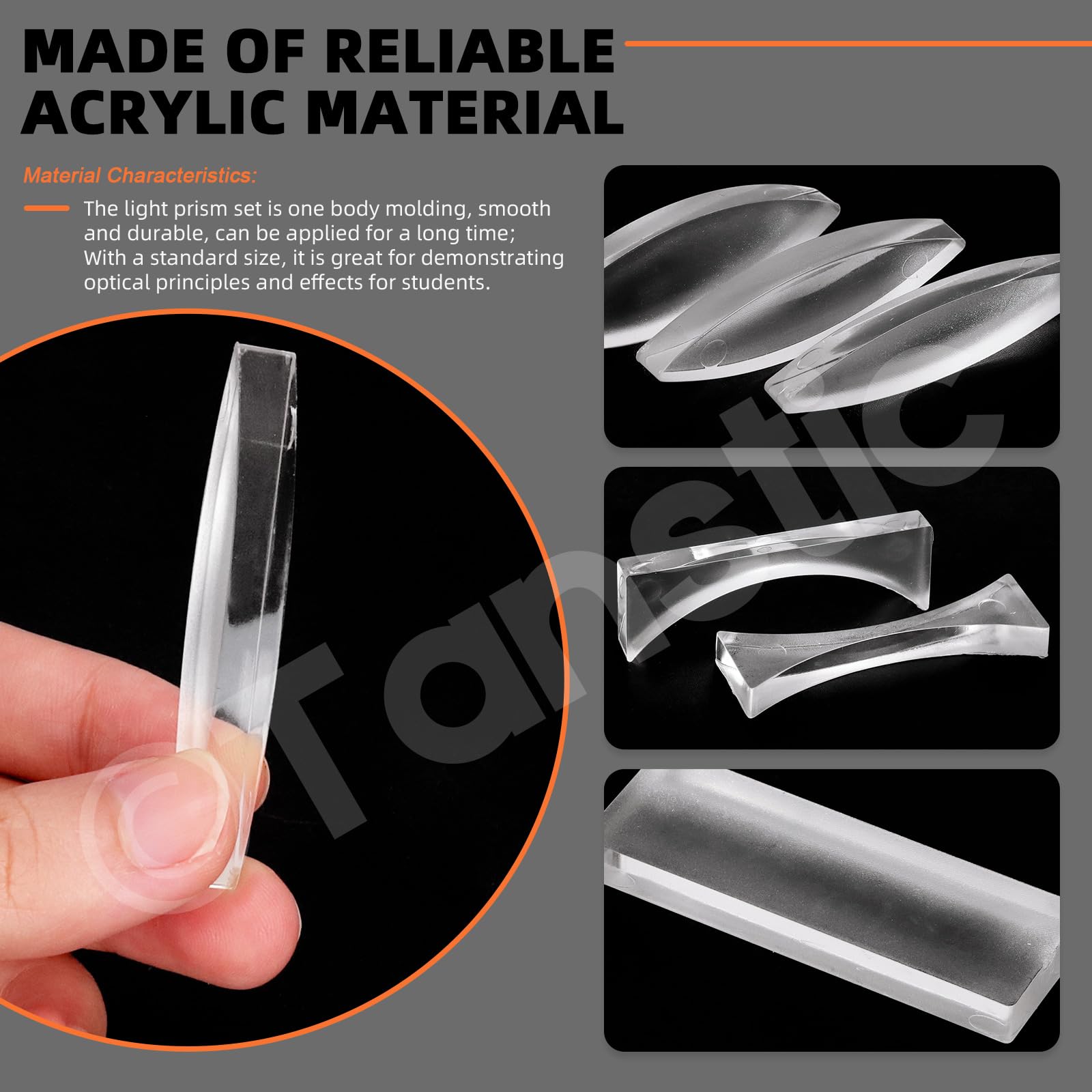 CANIGHT Optisches Linsenset Für Physik Experimente - Konvexe & Konkave Linsen | Lehr- Und Lernmaterial