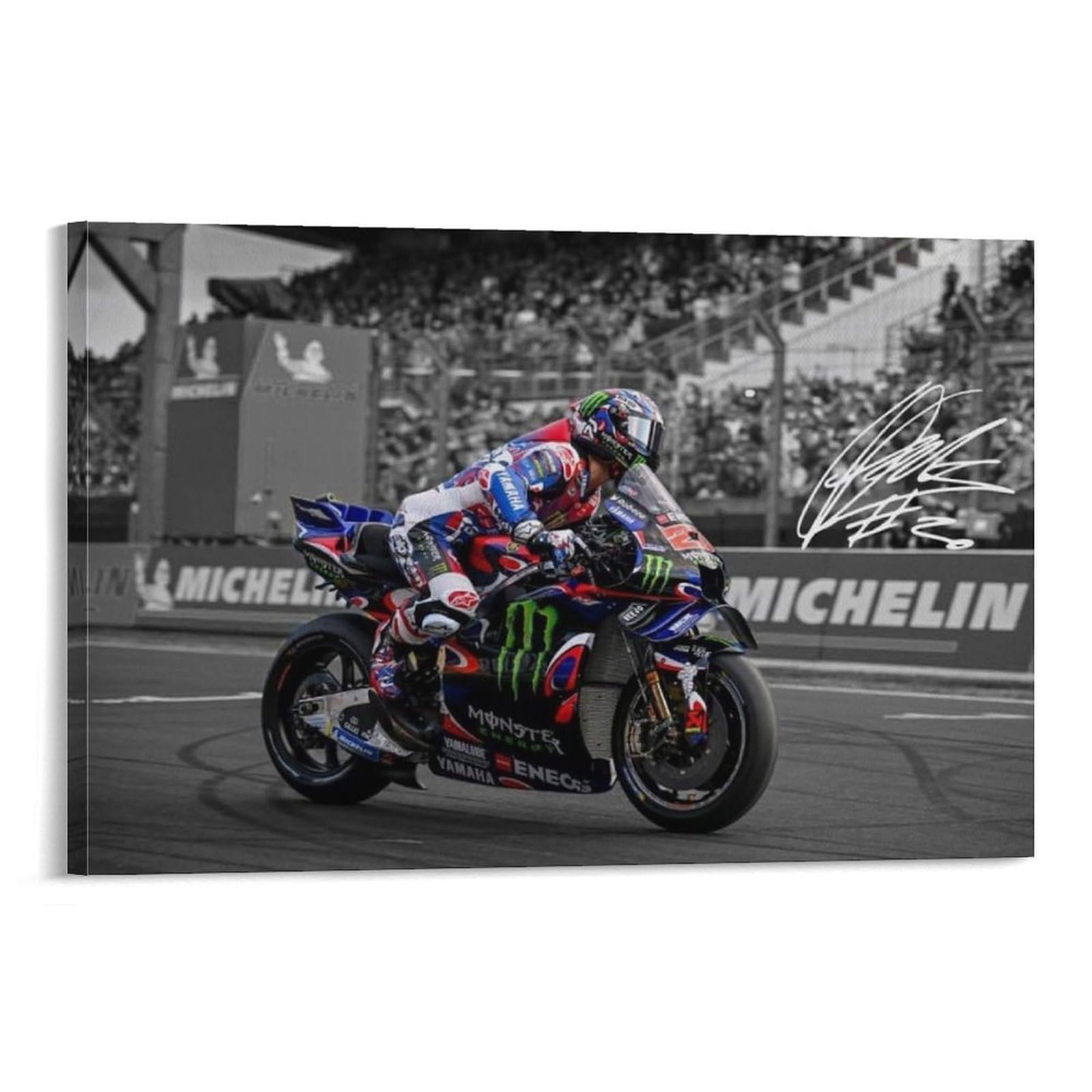 FCOIN Fabio Quartararo Canvas Poster Canvas Wall Art Poster Decorative Modern Home Print Picture Artworks Posters 20x30inch(50x75cm)