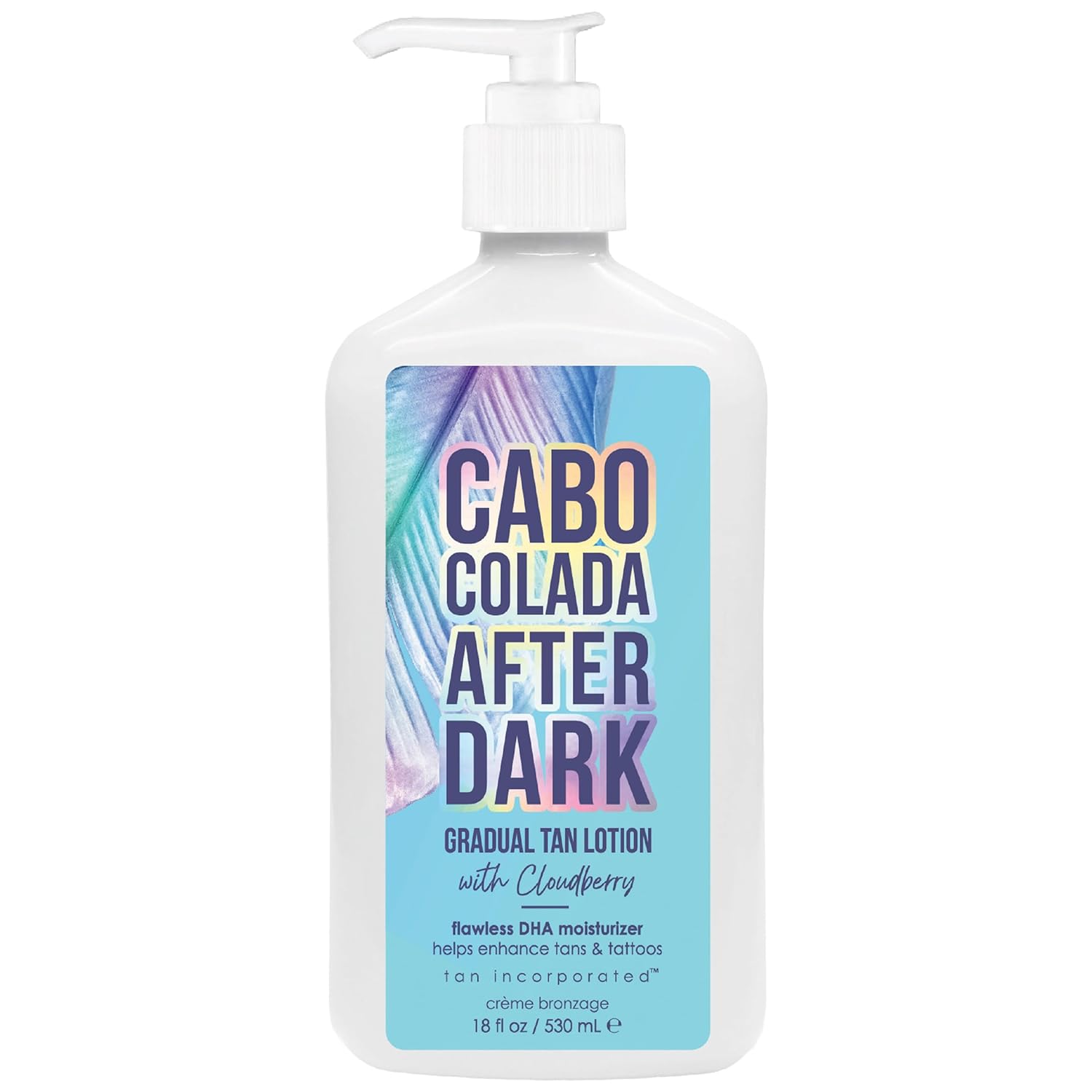 Brown Sugar Cabo Colada After Dark Gradual Tan Lotion & Tattoo Enhancer, Cloudberry with DHA Carrot Oil & Tigergrass, 18 Fl Oz