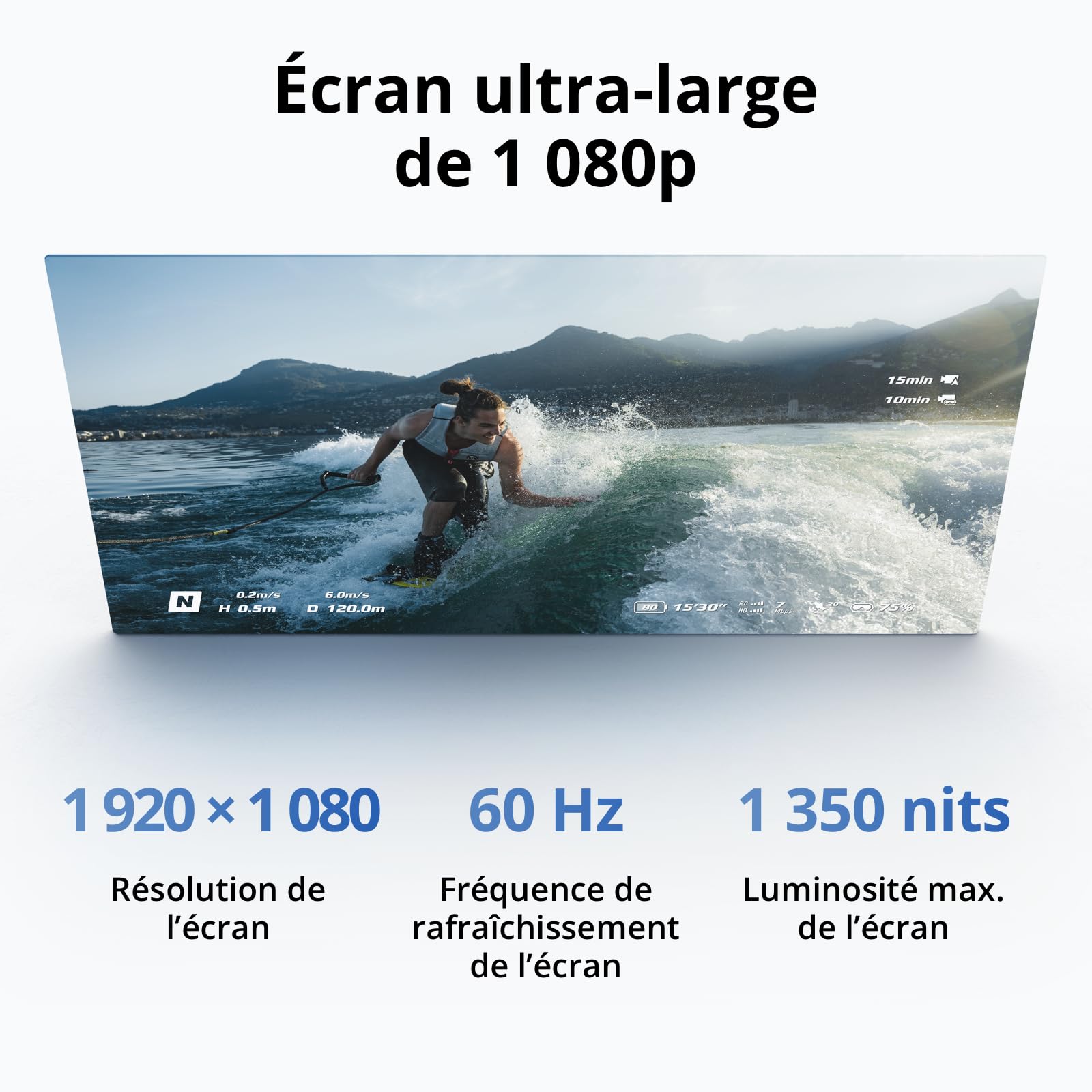 DJI Goggles N3, Goggles FPV avec écran Ultra-Large de 1 080p, expérience de vol immersive, Goggles pour Drone FPV, Diffusion sans Fil, Goggles pour Drone, kit prêt à l’Emploi, Curseur en RA