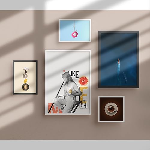 Miniatura 8 de Marco de 18 x 24 pulgadas, opciones de visualización vertical y horizontal, marco de fotos negro, plexiglás premium y marco de póster delgado. Ideal