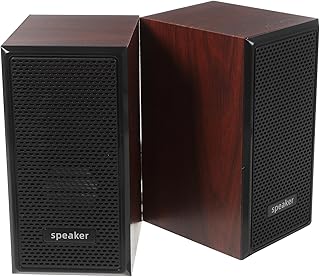 Hemobllo 2pcs PC Audio Smart Speakers Computer Speaker Small Computer Speakers USB Laptop Speaker Small USB Speaker Small Speaker Laptop Wood Speaker Small Wood Speaker USB Wood Speaker Box
