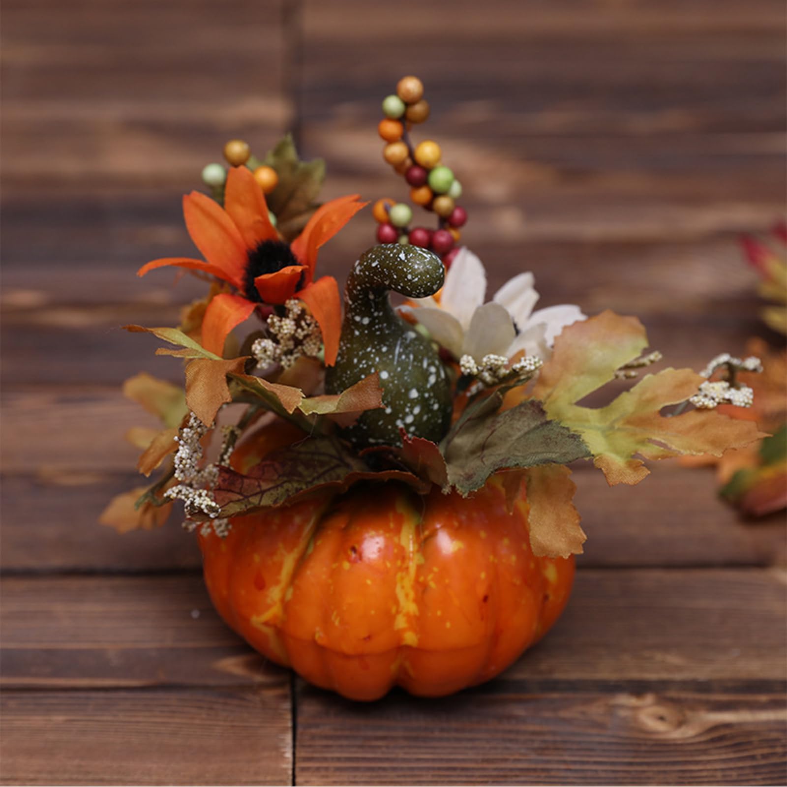 Cuscino a forma di zucca, 18 cm, piccolo cuscino decorativo a forma di zucca, cuscino decorativo, con imbottitura e rivestimento, per l'autunno, per Halloween, l'autunno, il giorno del Ringraziamento