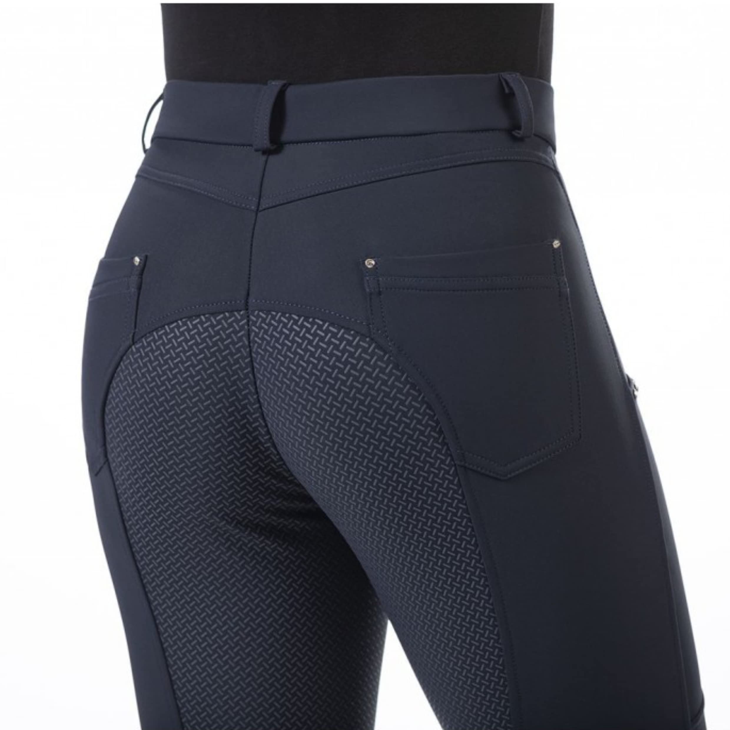 HKM Monaco Culera Full S. Pantalones de Montar para Mujer Azul Oscuro 38