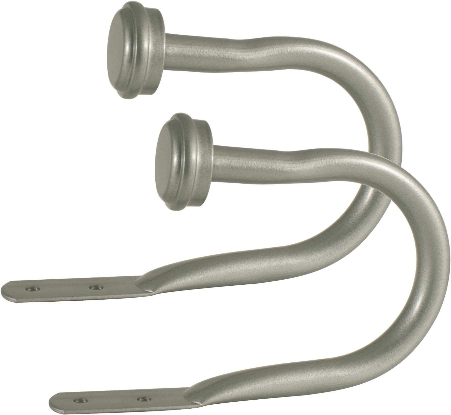 DecopolitanCap Curtain Holdback, Nickel