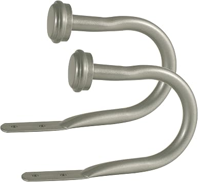 Decopolitan Cap Curtain Holdback, Nickel