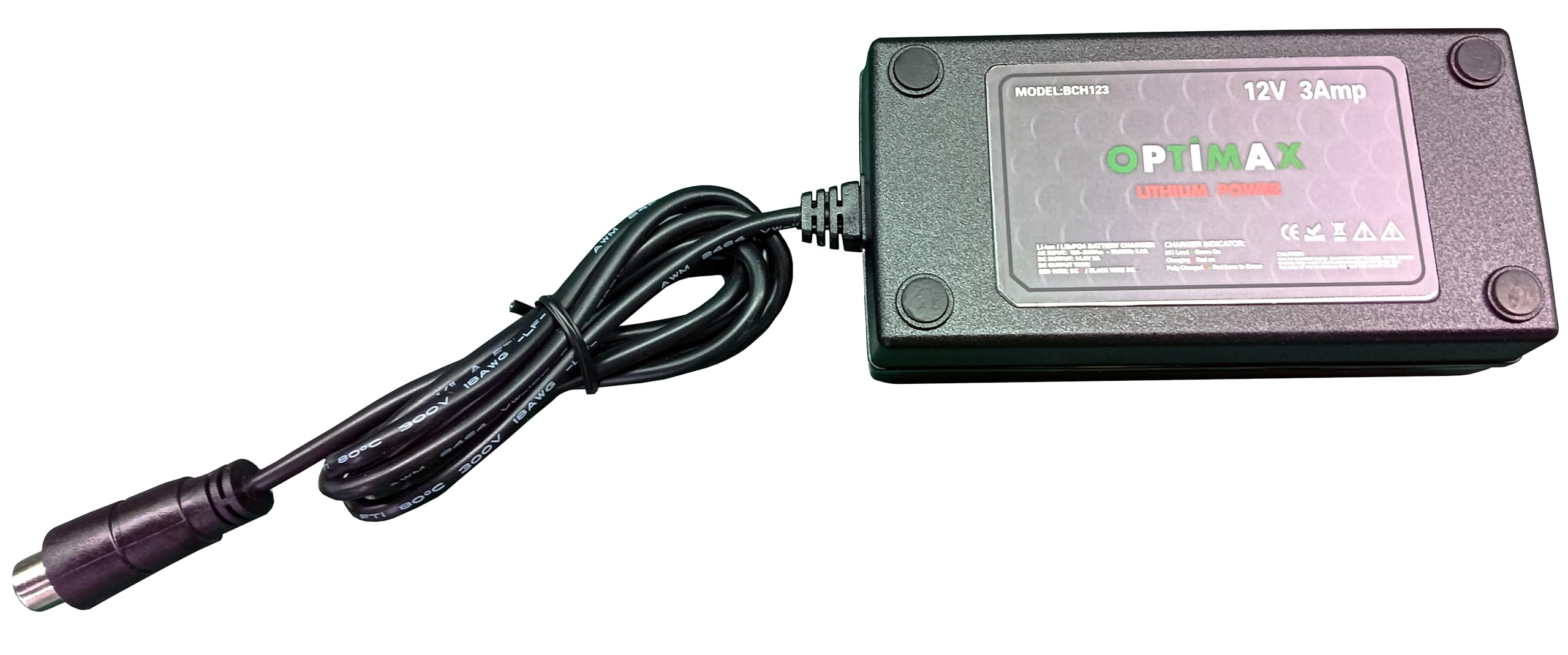 Optimax Batería Litio Carro de Golf 12V 18Ah con Cargador