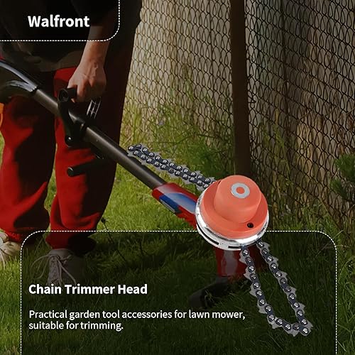 Miniatura 4 de Walfront Cabezal de repuesto de cabeza de recortadora de cadena en espiral multifuncional, accesorios para cortacésped de jardín, recortadora de