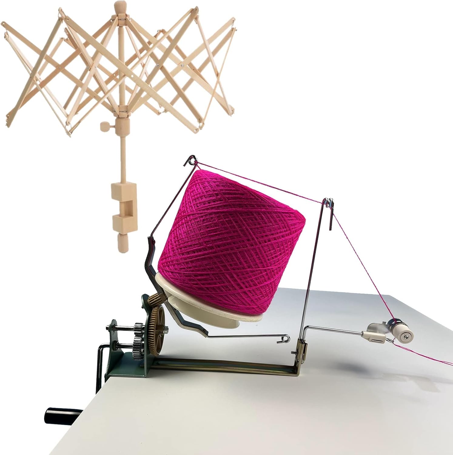 Yarn Ball Winder for Knitting Large Metal Ball Winder for Crocheting