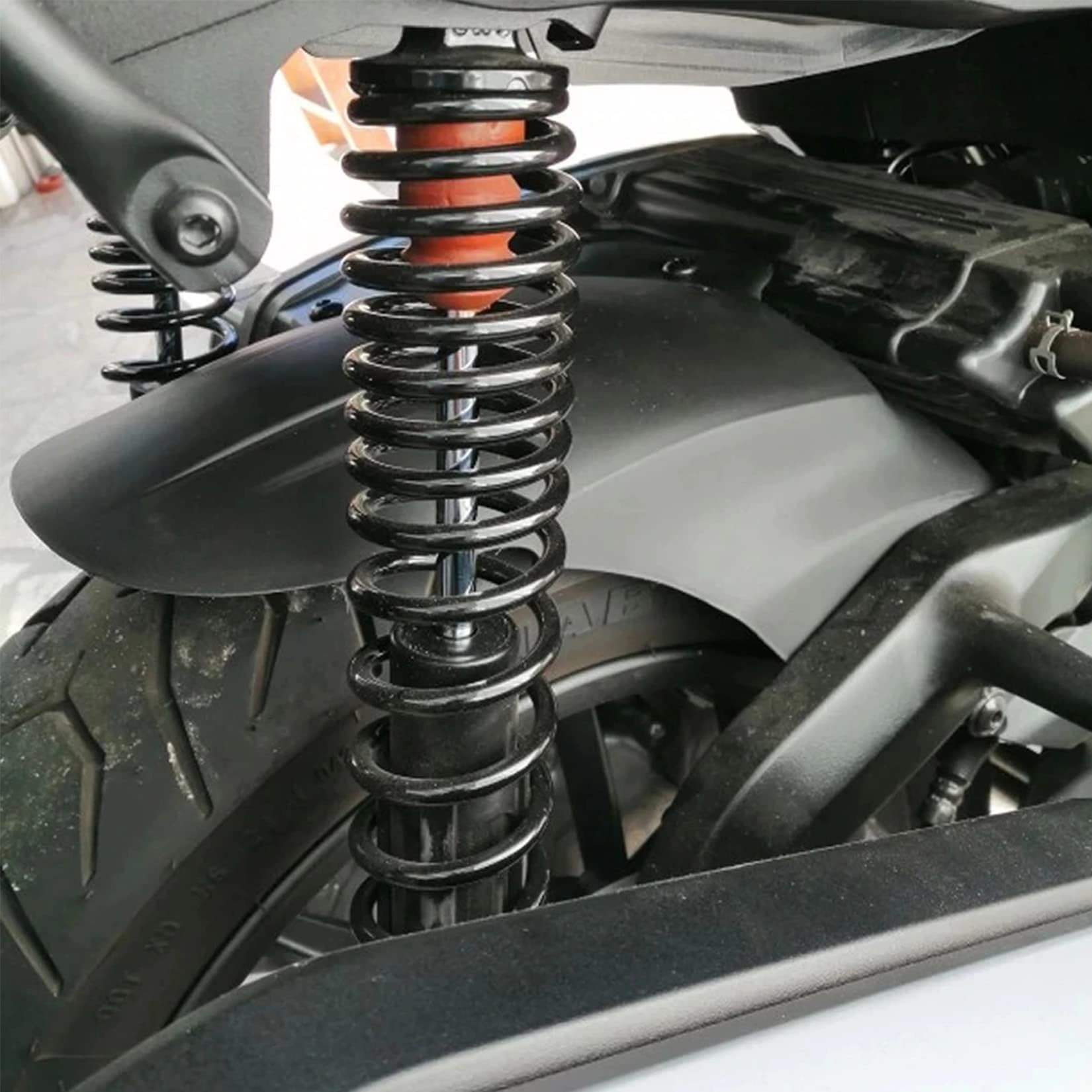 Guardabarros Trasero Splash Guards para ADV 350 2022 2023 2024 2025,PSLER Salpicadero Accesorios Motocicleta(Fibra de Carbono)
