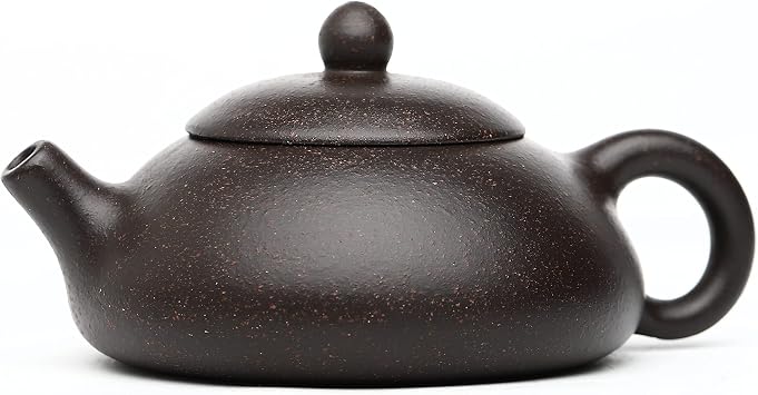 Zisha Small Teapot 6.2 Oz,Chinese Yixing Clay Tea Pot,Beginner Brew Kong Fu Tea Maker