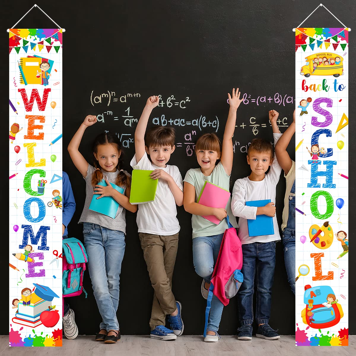 Tableau Rentree Scolaire Francais Tableau D'affichage Pour La Rentrée Scolaire, Décoration De Porte Mon Premier Jour D'école Pancarte