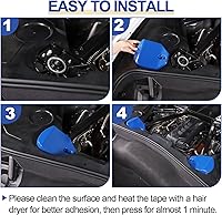 Vista 7 de Daeiclru Cubiertas de torre de puntal trasero compatibles con Chevrolet Corvette C8 2020-2023, cubierta de torre de ABS que absorbe los golpes