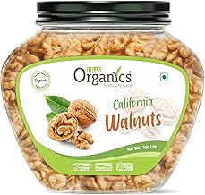 HILLS ORGANICS Walnuts Kernels (Akhrot) – 300G | 100% Fresh & Natural Without Shell Akhrot Giri Dry Fruit | Rich in Protein & Iron | Low-Calorie Nut | Cholesterol Free for Snacking & Baking