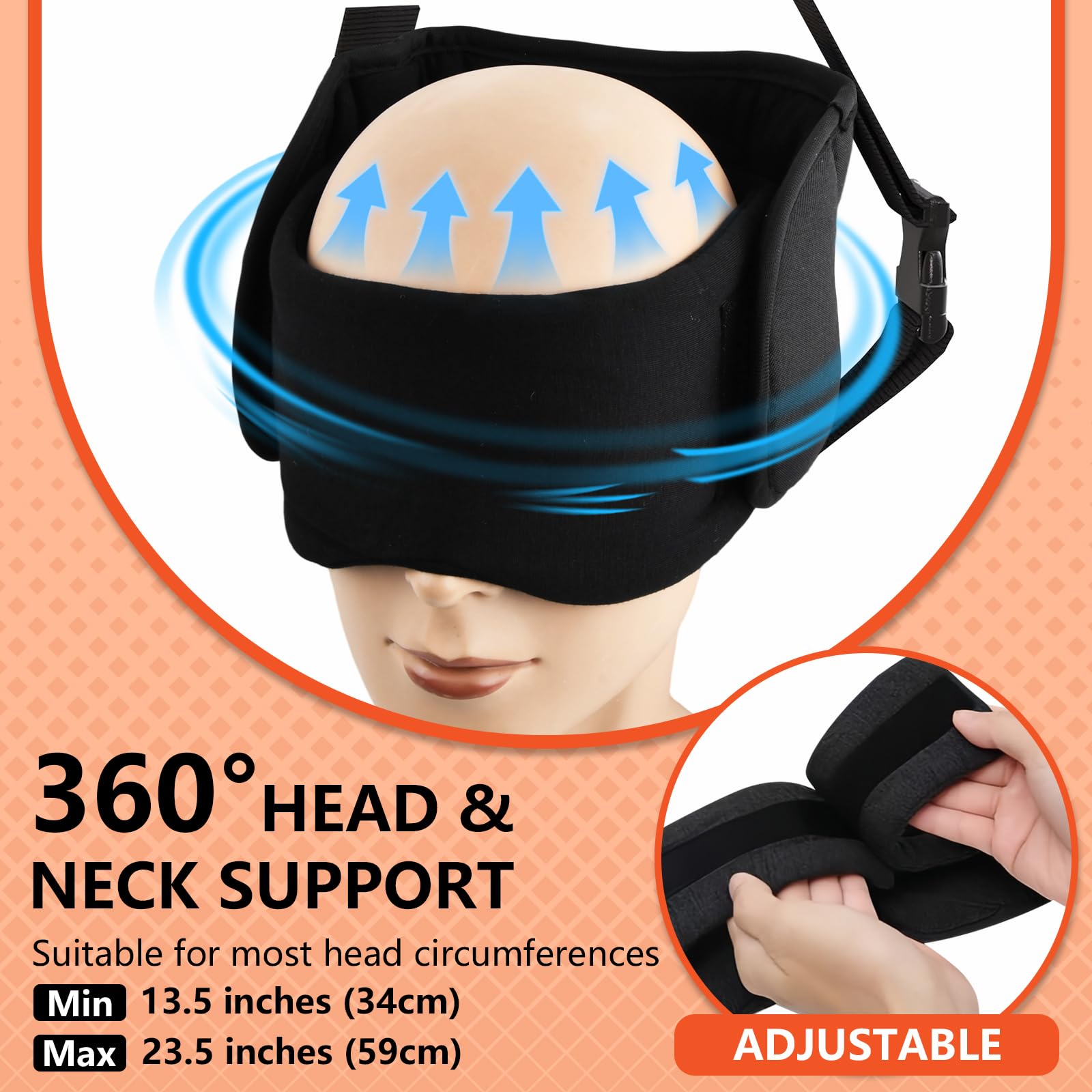 Mascherina Per Dormire 3D – Occhi Cavi 10 Mm – Zero Pressione, Memory Foam – Per Viaggi E Pisolini - 4
