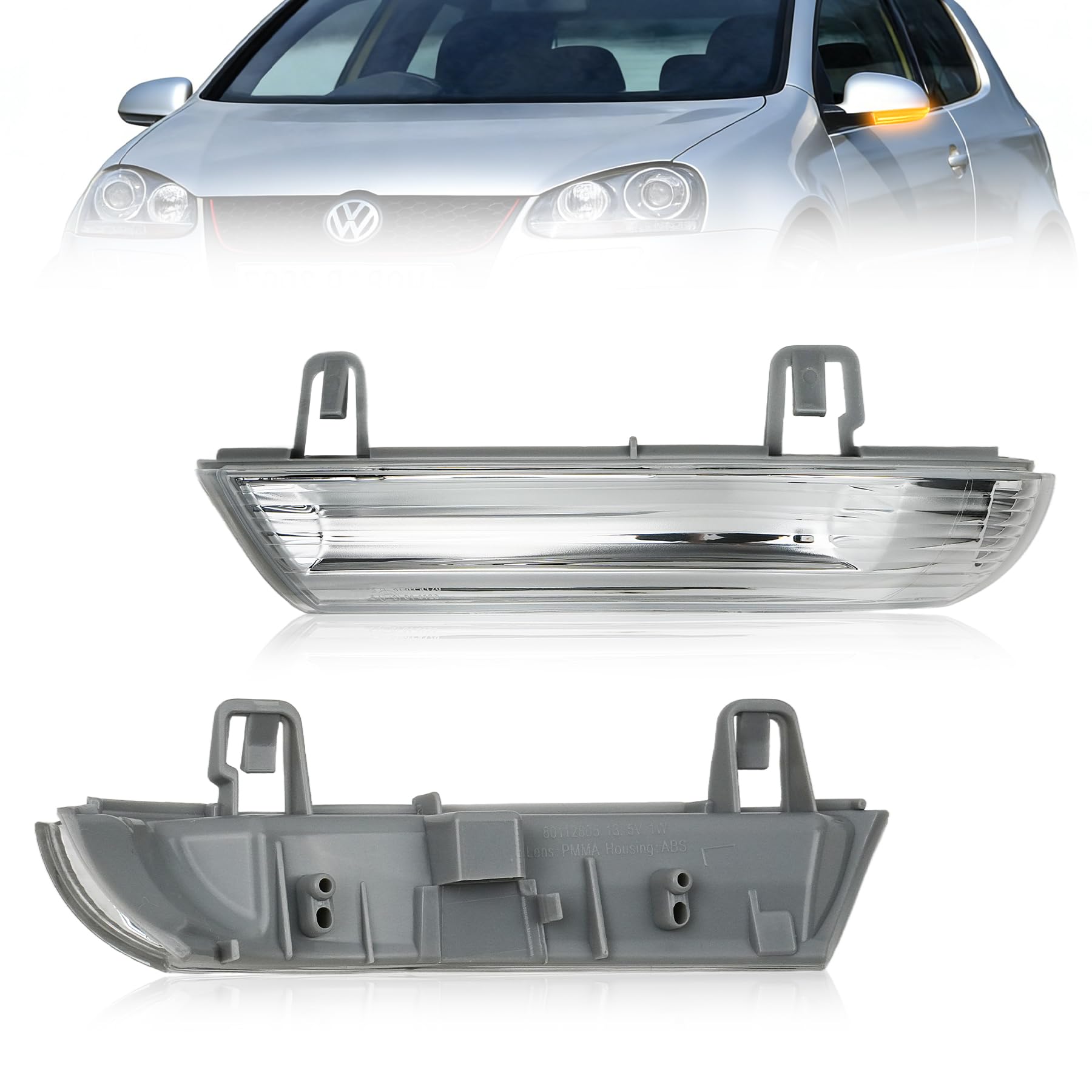 Spiegelblinker Links - für VW Golf 5/5 Plus / 6 Variant & PassAT/Variant - Kompatibel mit 1K5,1K1,5M1,521,3B3,3C2,3B6,3C5-1K0949101