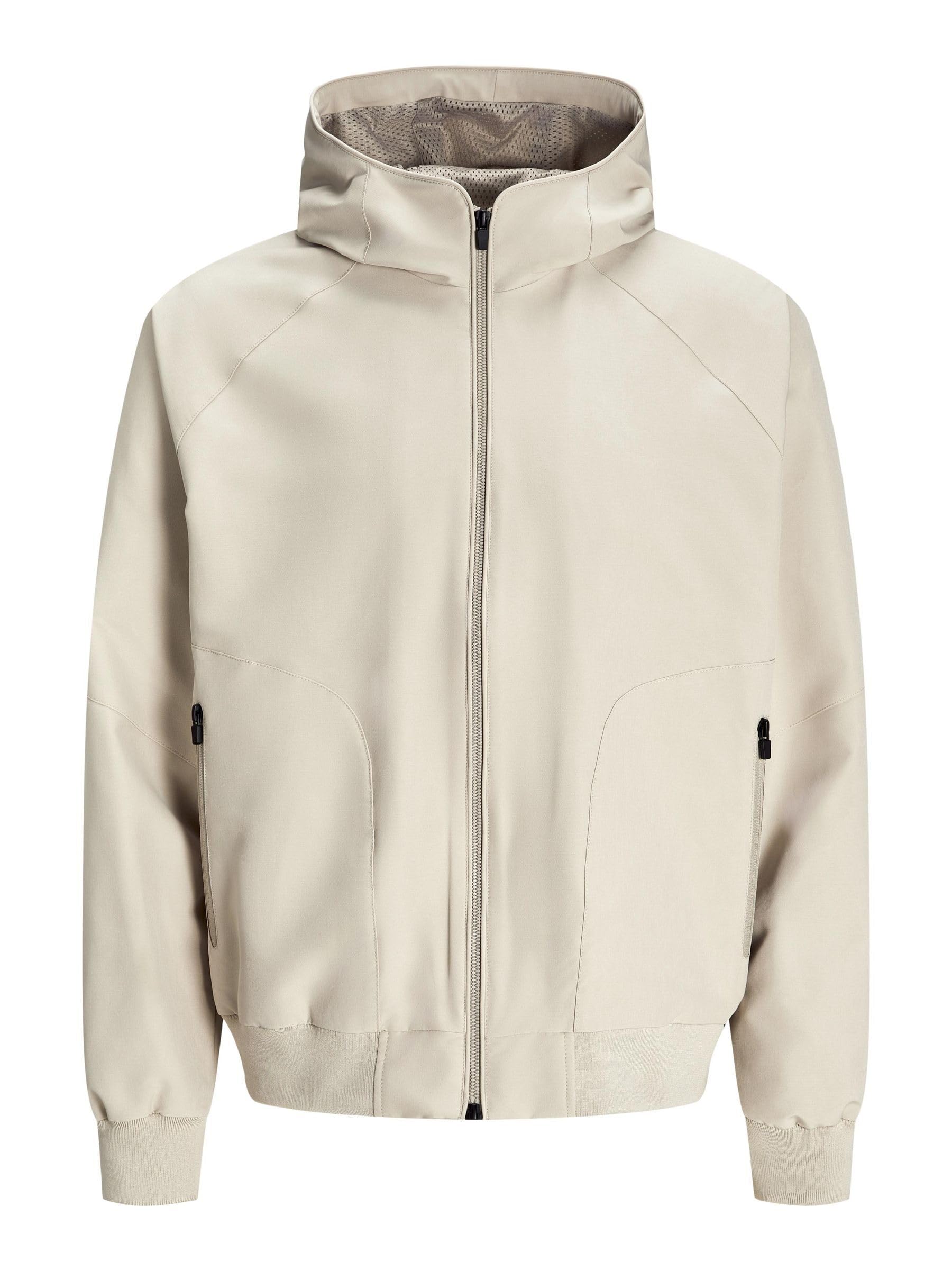 Jack & Jones Men's Jjejaxon Bomber Noos Short Jacket, Moonbeam, XL, Moonbeam, XL
