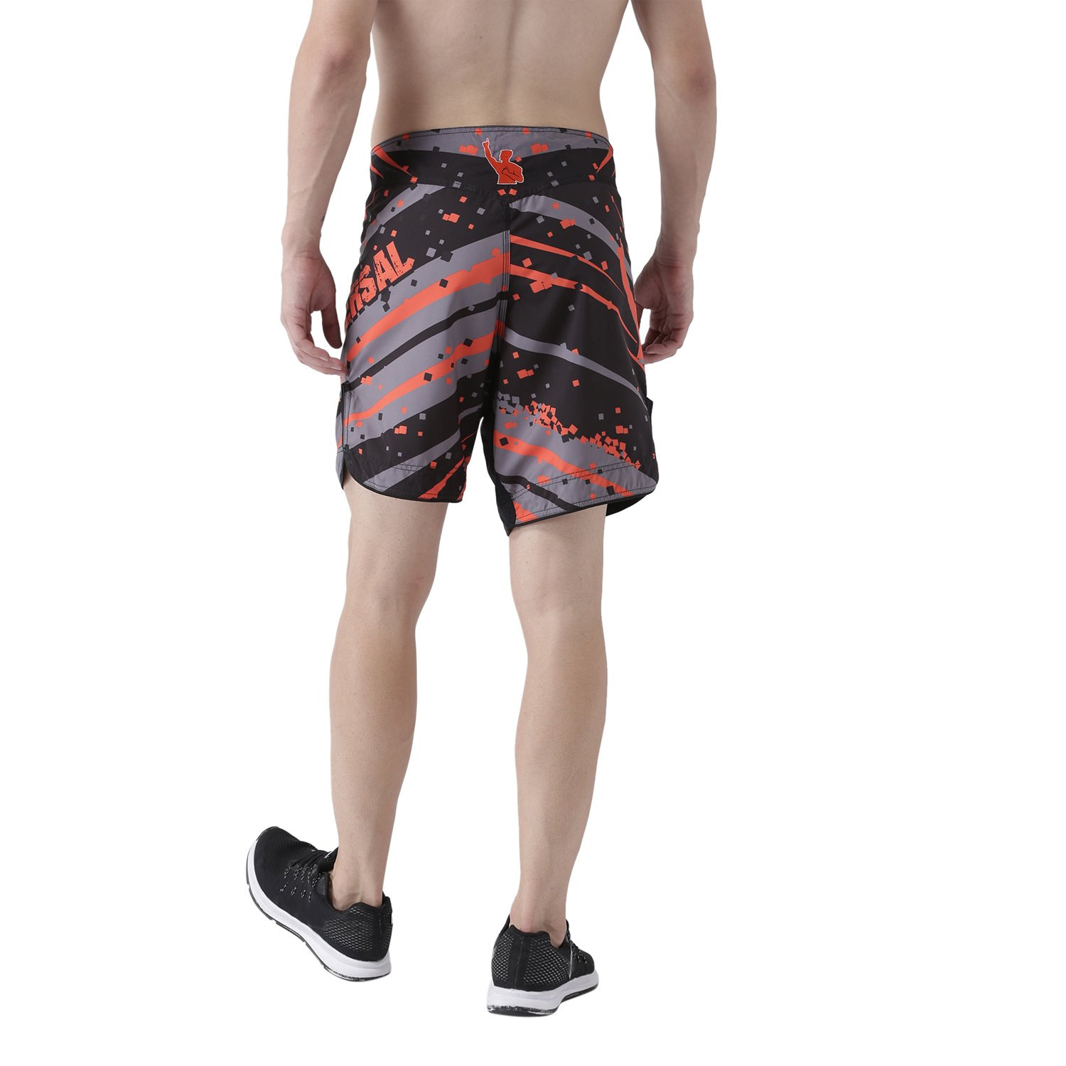 USI Universal Shorts for Men, 411VM Digit TUFLITE MMA Shorts for Training & Kickboxing, Tuff Stretch Fighting for Martial Arts, Cage Fight, Muay Thai, Boxing (L, Orange) 1