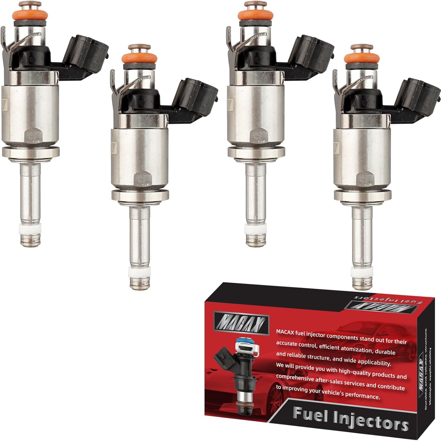 Set of 4 Fuel Injectors 16450-5LA-A01 FJ1208 Replacement Compatible with Honda Accord 2013-2017 CRV 2015-2019 Acura ILX 2016-2021 TLX 2015-2020 2.4L - Replaces 06160-5A2-305 16010-5LA-305