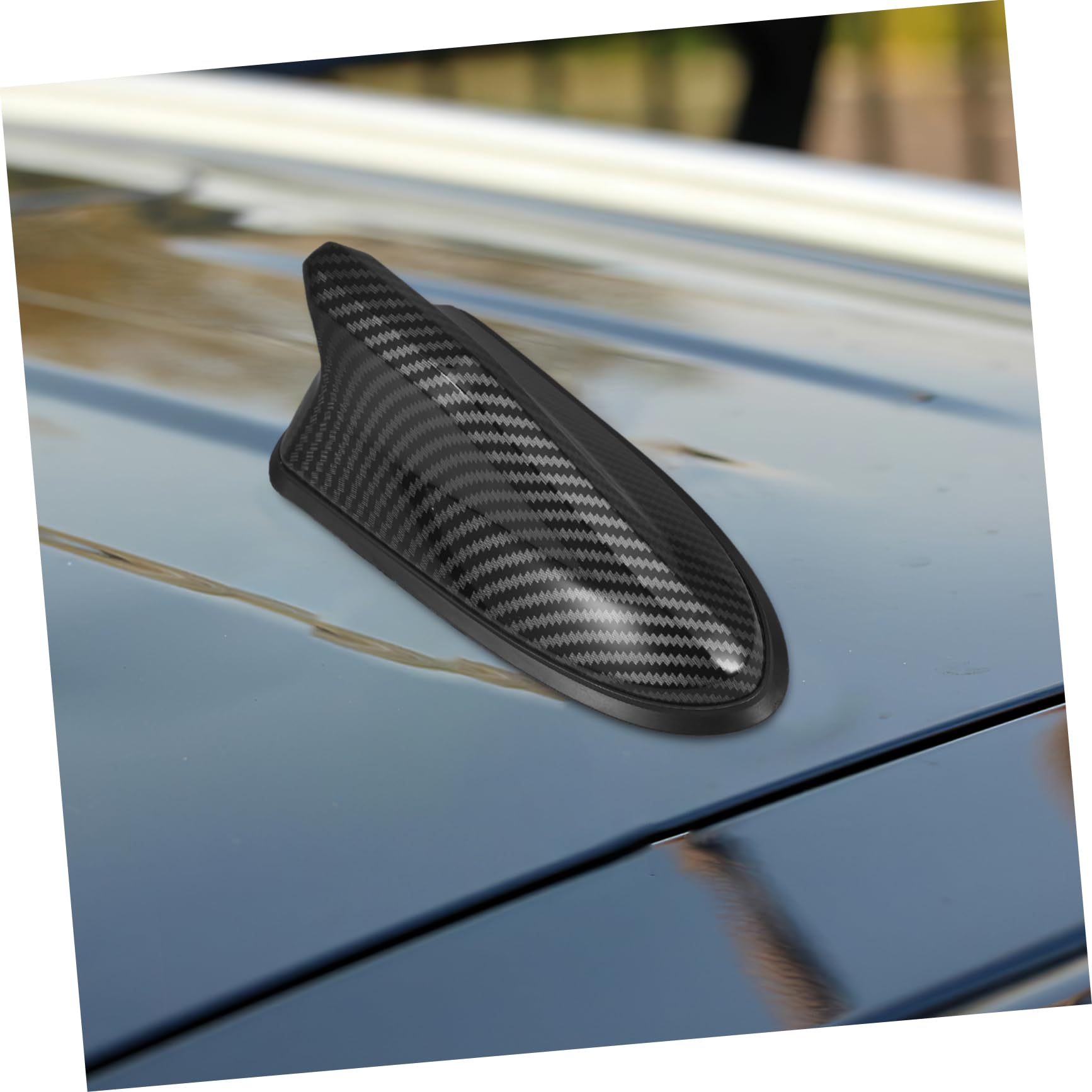 GLEAVI 4piezas Decoración De Antena De Techo De Coche Diseño De Carbono Instalación Sencilla Accesorio para Mejorar Estética Automotriz
