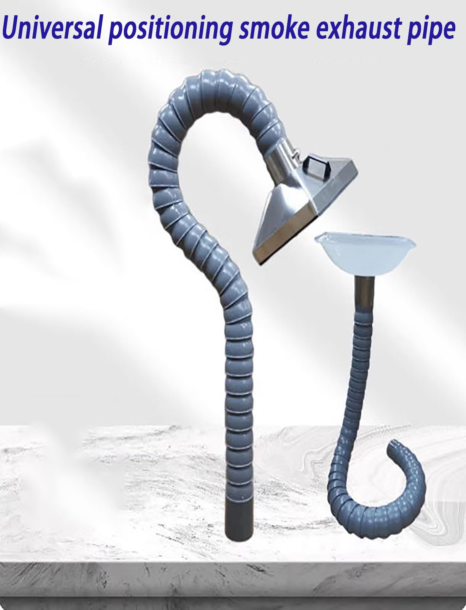 Tubo per aspirazione fumi industriale, braccio flessibile per la raccolta della polvere per una rimozione efficiente di fumo e polvere, tubo di estrazione articolato per uso in officina