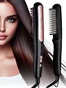 MakeMeeBold Hair Straightener Brush | Frizz Free Hair | Electric Hair Straightner Comb | Gifts for woman | With Ceramic Coated Plates, 5 Temperature Controls,1200 Watt, Black gallery image