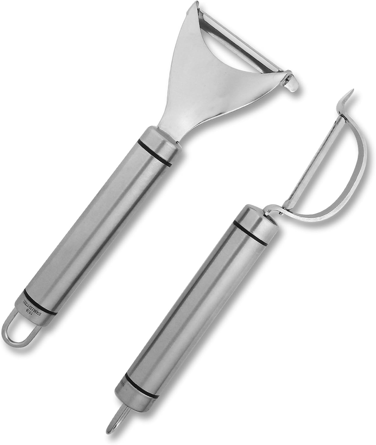 Spring Chef Vegetable Peeler Set with Stainless Steel Swivel Blade for Potato, Carrot, Apple, Citrus