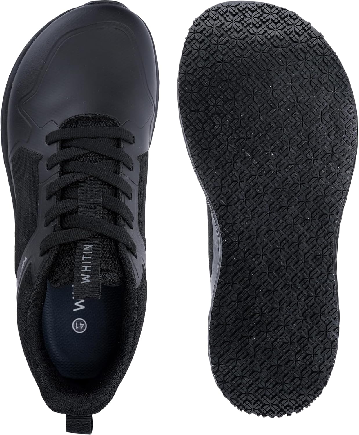 WHITIN Men's Wide Food Service Shoes | Water & Oil Resistant | Zero Drop Sole - Image 6