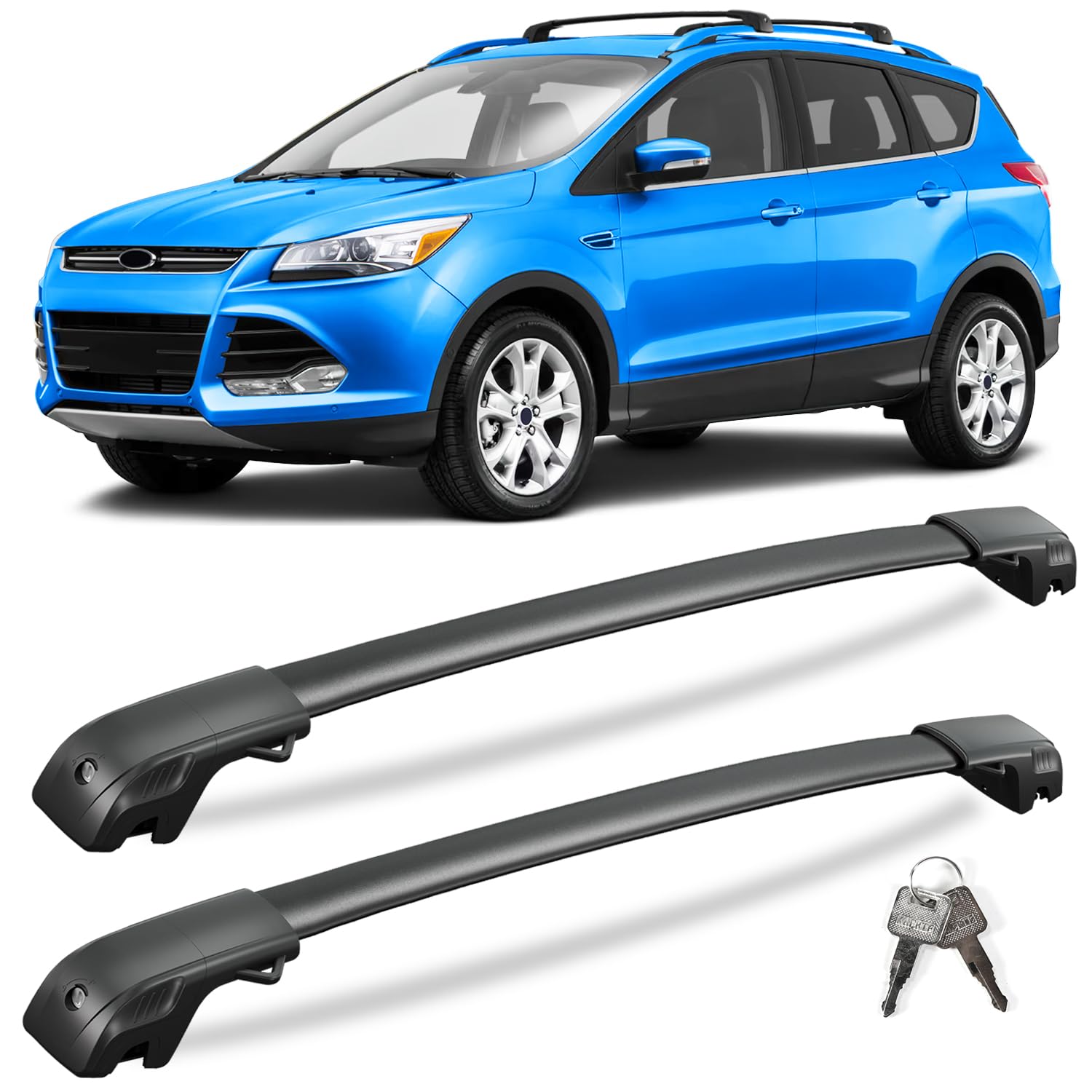 KINGGERI 300lbs Roof Rack Cross Bars for Ford Escape 2013-2019