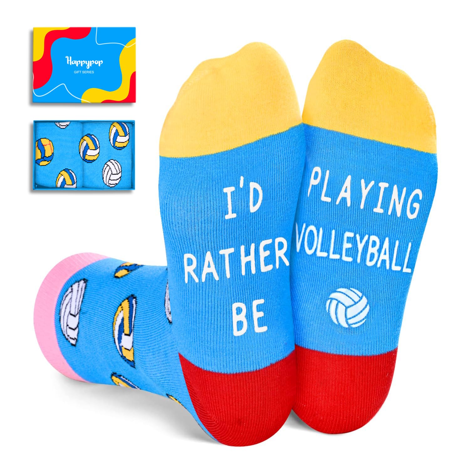 HAPPYPOP Gifts For Kids Girls Boys - Softball Volleyball Dancing Gifts For Kids Boys Girls, Skate Karate Socks