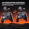 Controlador inalámbrico Aolion gaming K30, palancas TMR, gatillos de 2 modos, negro | Palancas TMR a prueba de deriva, gatillos Hall de doble modo, sondeo de 1000 Hz, botones traseros, RGB, con cable/2.4G/Bluetooth 3