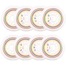 Rollerex Lollipop Boardwalk Inline Skate Wheels 8-Pack with Bearings, Spacers and Washers Various Size Options Available
