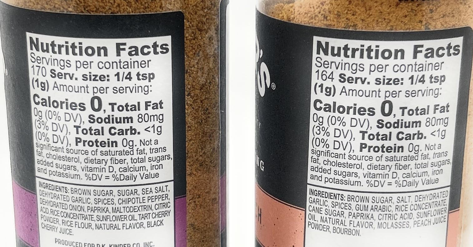 Kinder's Seasonings & Rubs - 2 bottles (Black Cherry Chipotle & Bourbon Peach) thumbnail 2