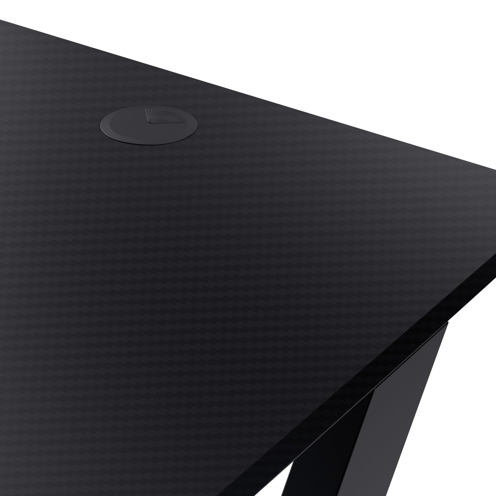 GXTrust Dynamus Scrivania 120 x 60 cm, Tavolo Gaming PC Computer, Nero | Supporto per Cuffie e Portabicchiere, Struttura in Metallo, Sistema di Estione dei Cavi