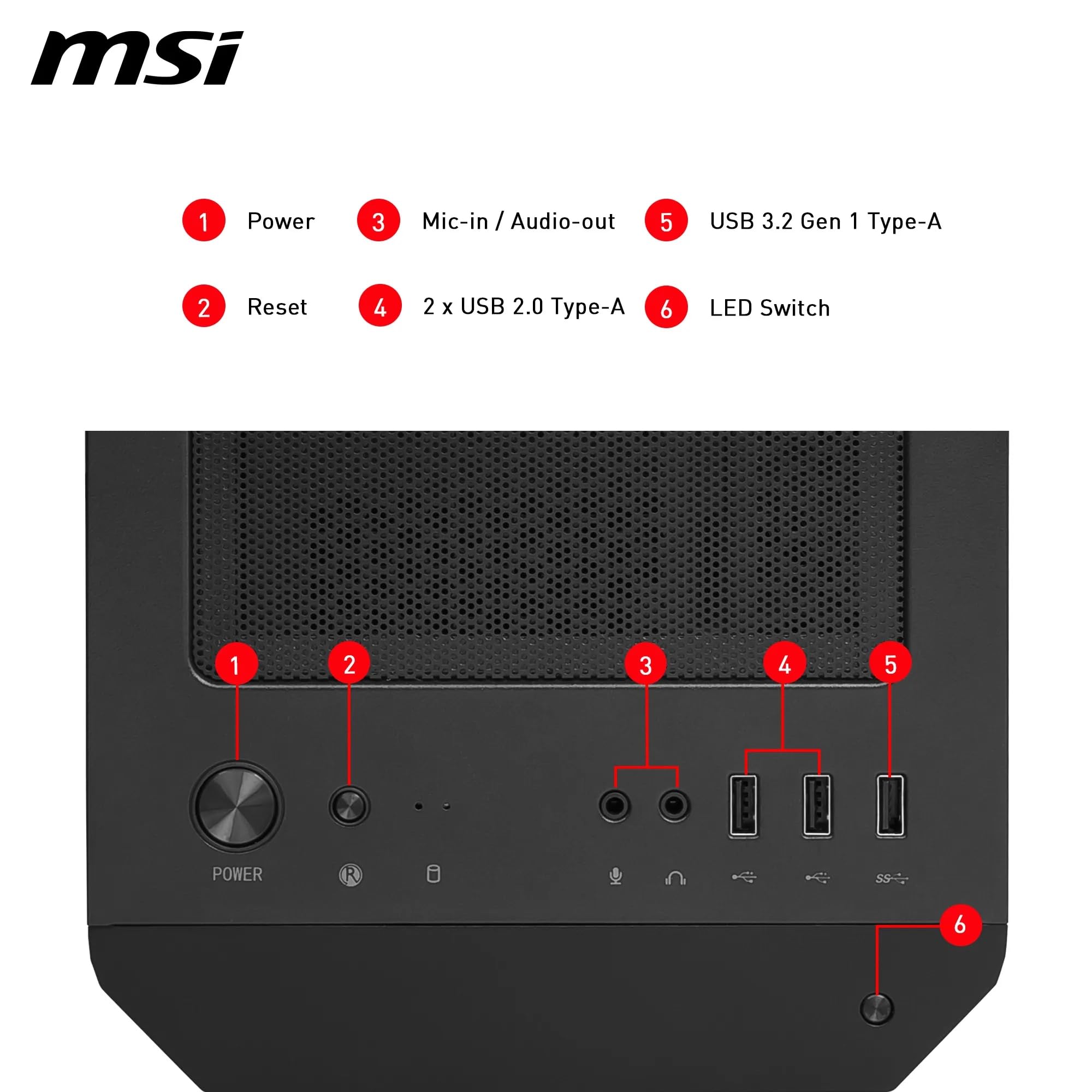 MSI MAG Forge M100R Boîtier PC Mini-Tour - Verre trempé, capacité Micro-ATX et Mini-ITX, Panneau Avant en Maille, 4 Ventilateurs ARGB de 120 mm avec contrôleur Hub, Filtre Anti-poussière magnétique