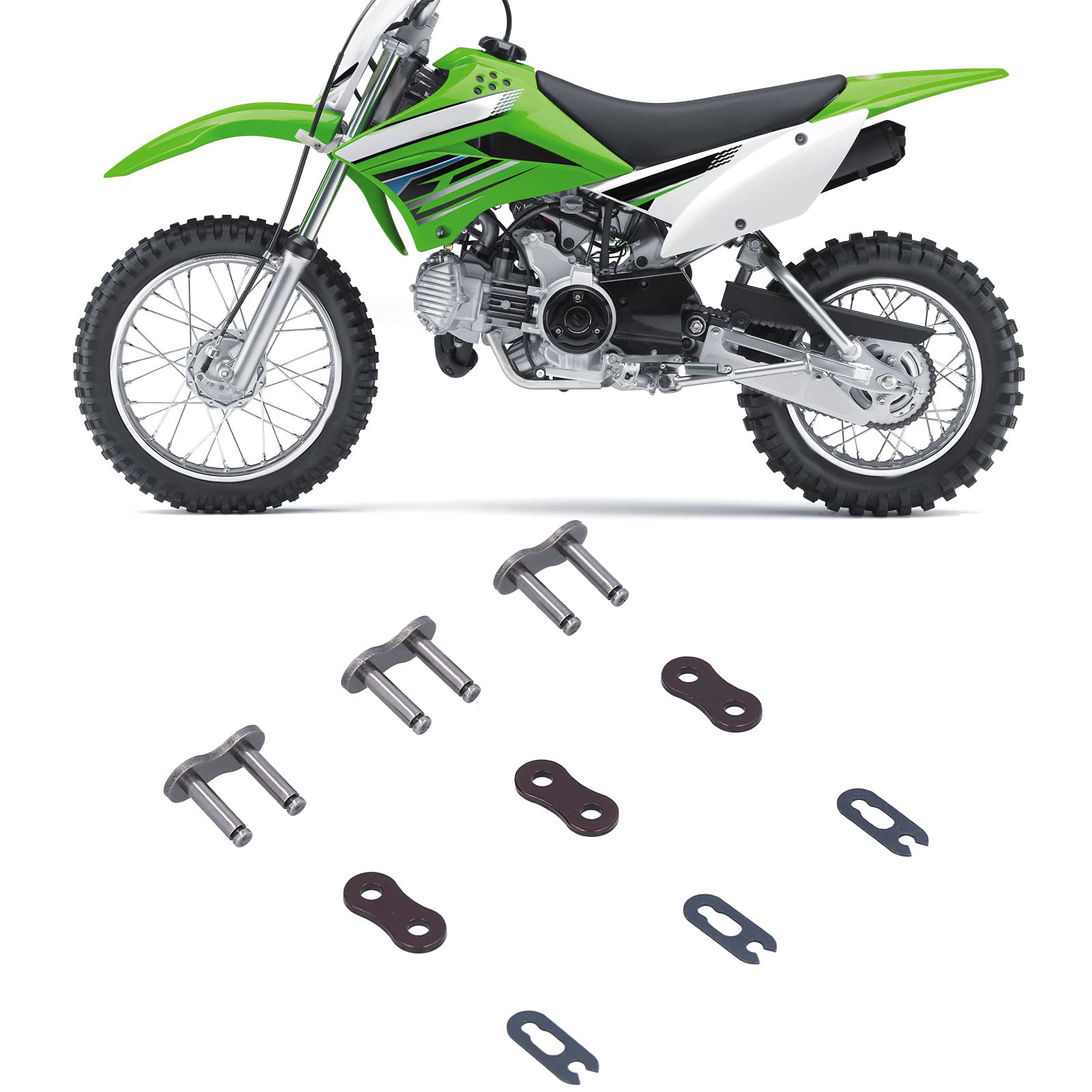 9pcs Clip de Conector de la Junta de Cadena para Bicicleta de Motocicleta ATV 530H - Rendimiento y Capacidad Mejorada
