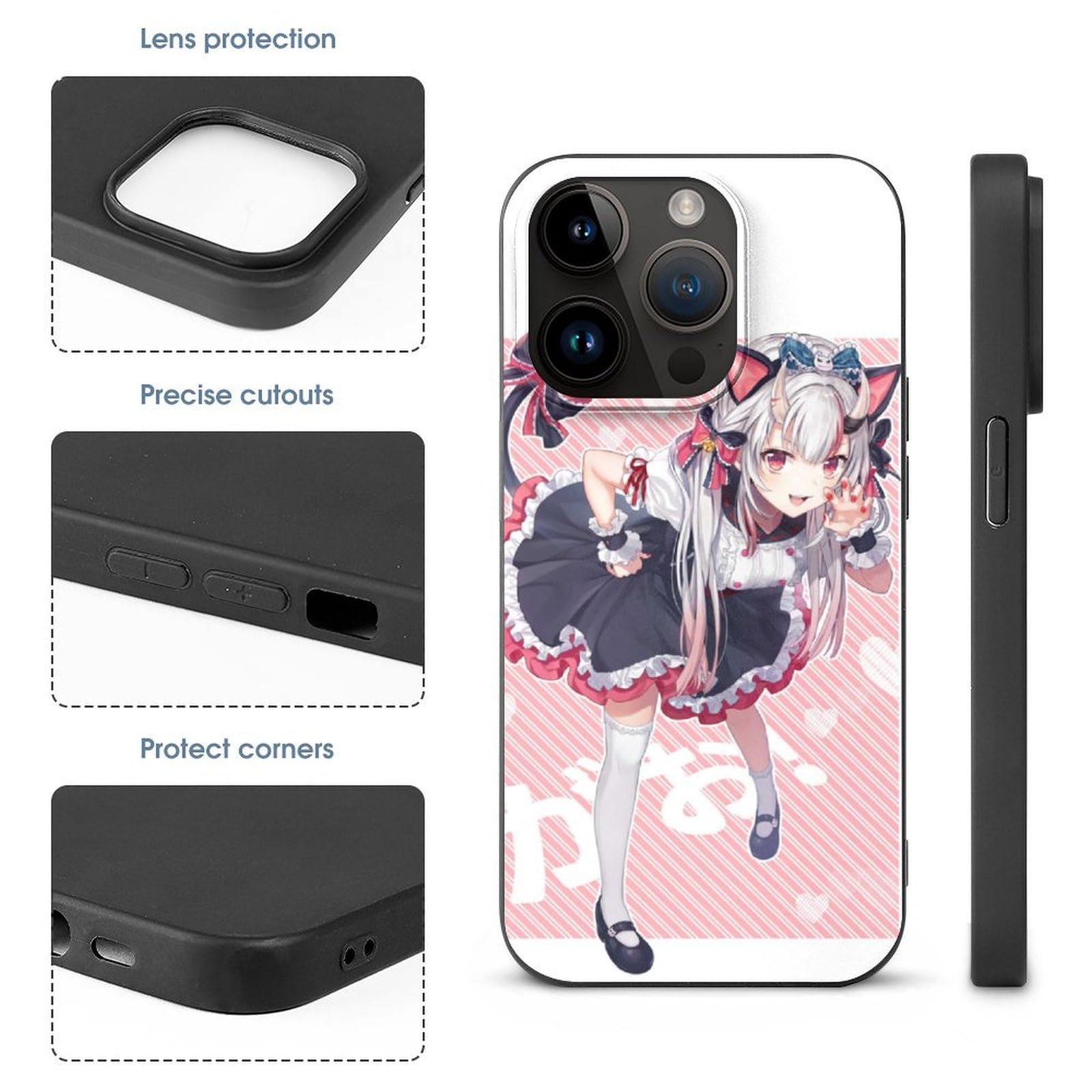 【値下げ】しいちゃん♡iPhone14ケース Amazon.co.jp: iPhone14ケース可愛いアニメ柄VTuberなきりあやめお嬢