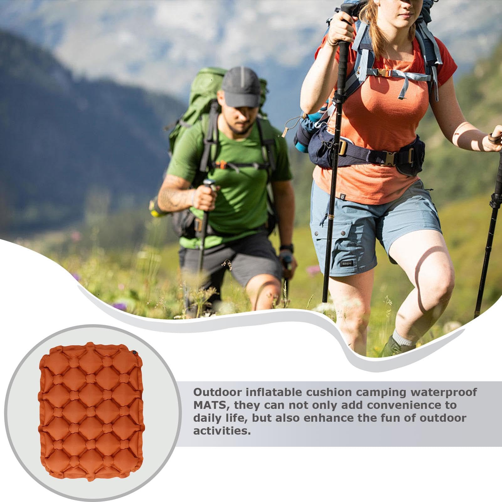 Air Seat Cushion - Inflatable Cushion Seat | Air Cushion Seat | Waterproof Inflatable Seat Cushion with Storage Bag | Portable Sit Mat Pad Back Support Pad | Camping Gear Chair Pad for Travel