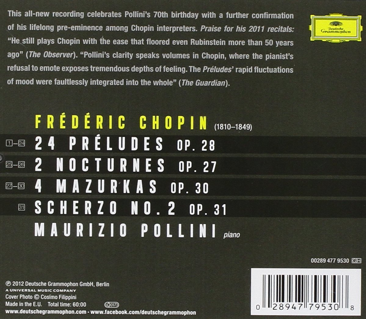 24 Preludes/Nocturnes/Mazurkas/Scherzo