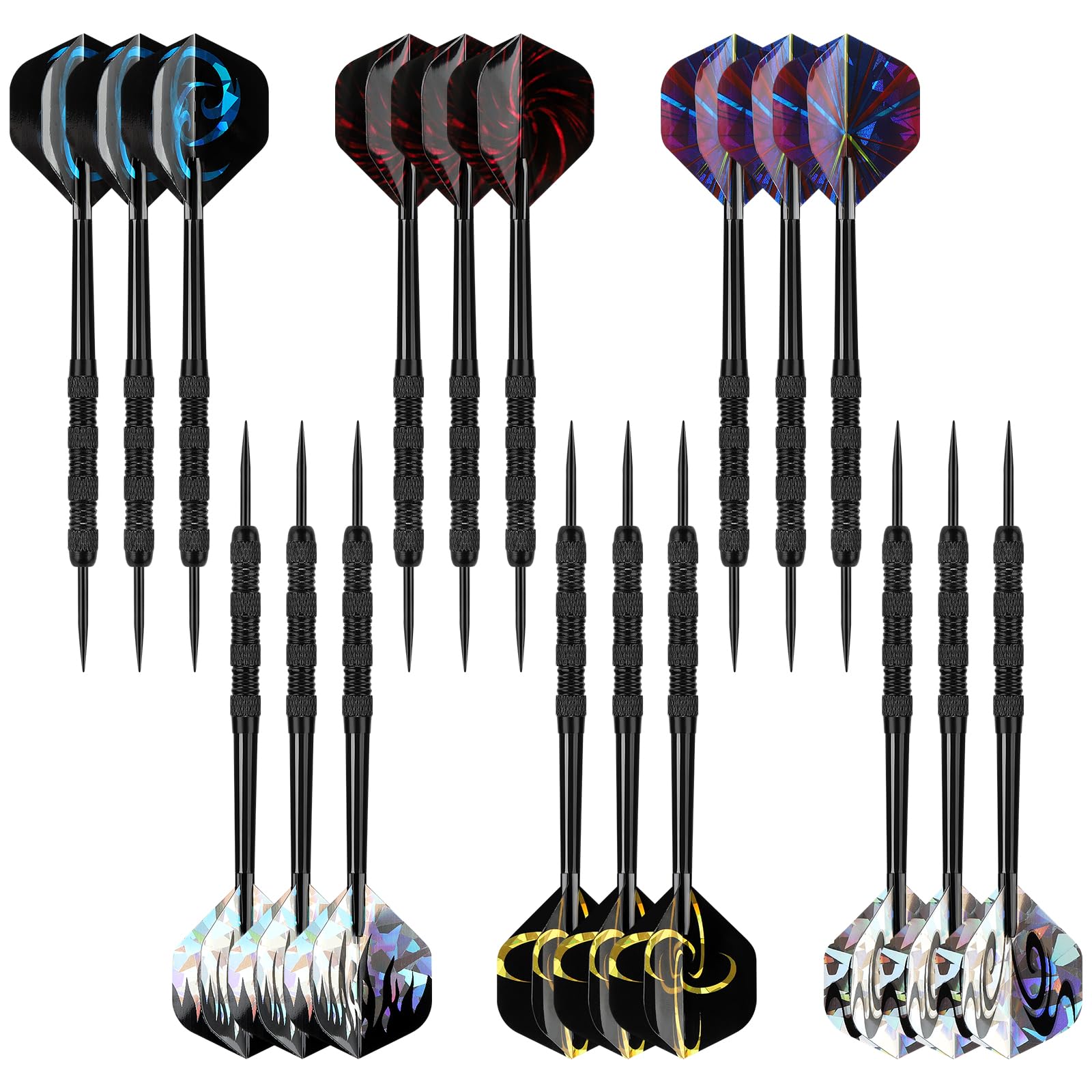 Accmor Metal Tip Darts, Steel Tip Darts, 14 Grams Professional Metal Darts, Darts Metal Tip Set, Metal Darts for Dartboard