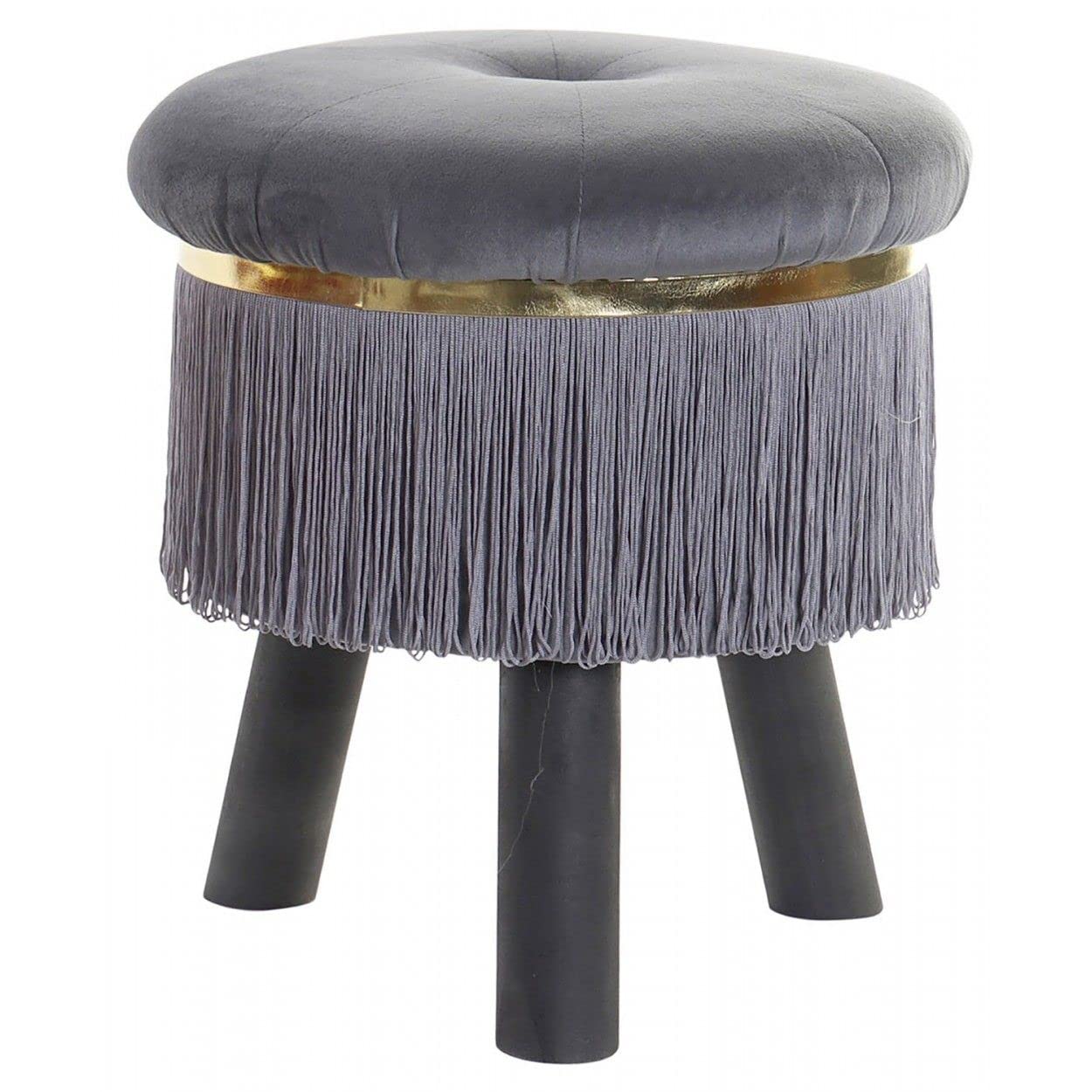Hogar y Mas REPOSAPIES Velvet Flecos Gold 38CM