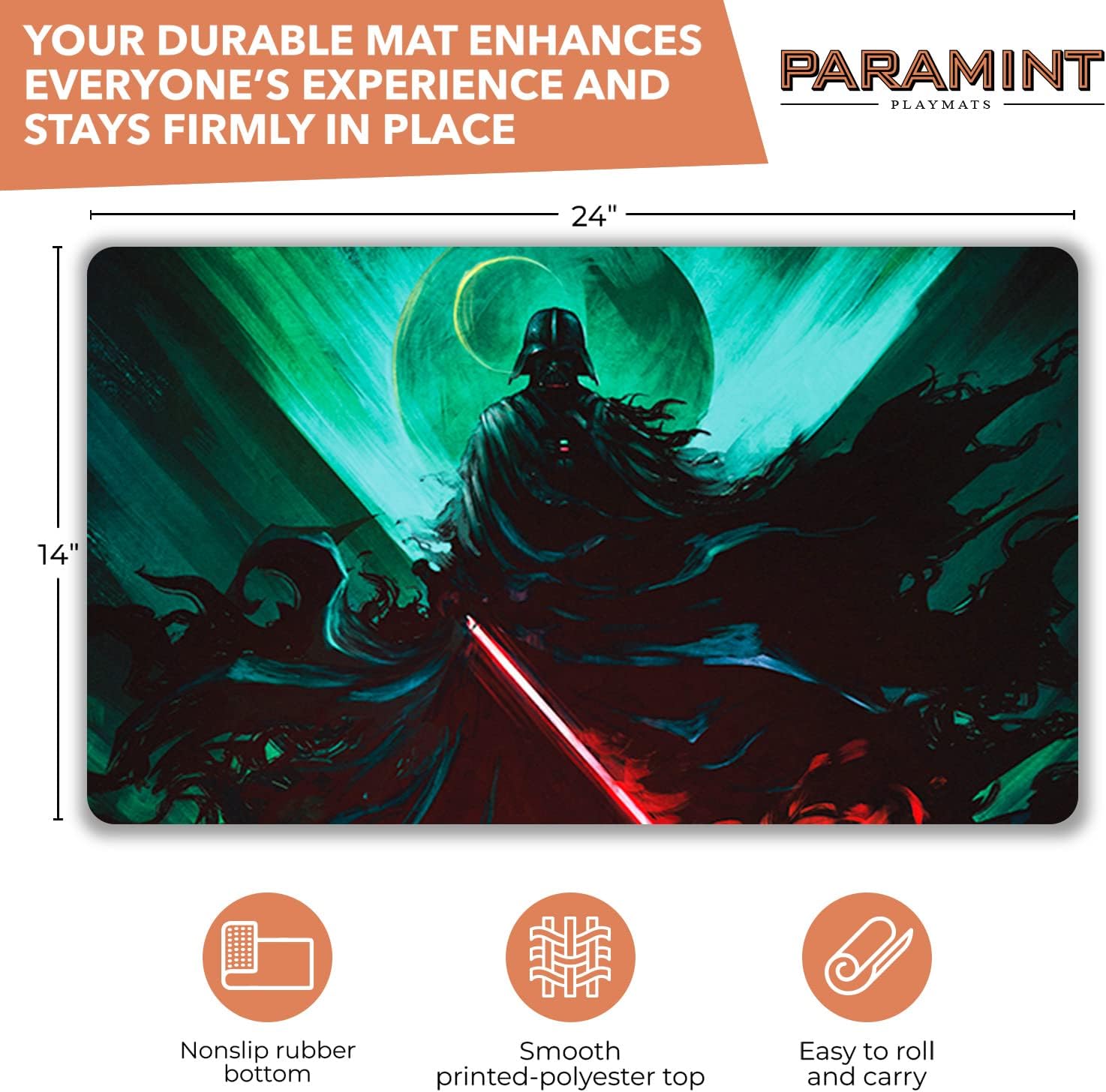 Darth Vader (Stitched) and Matshield Bundle - MTG Playmat by Anato Finnstark - Compatible for Magic The Gathering Playmat - Play MTG,TCG - Original Play Mat Art Designs & Accessories