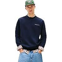 Tommy Jeans Felpa Pullover Uomo Tjm Reg Linear Crew Ext Dm0Dm20249