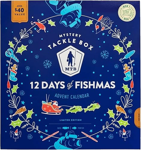Caja de aparejos misteriosos calendario de Adviento de 12 días de Fishmas 2022